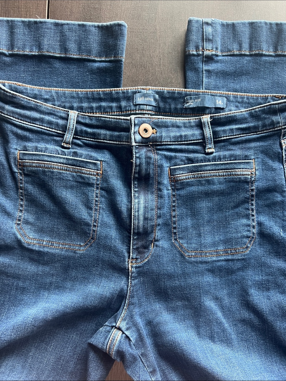 J Jill high rise flare jeans - Picture 2 of 6
